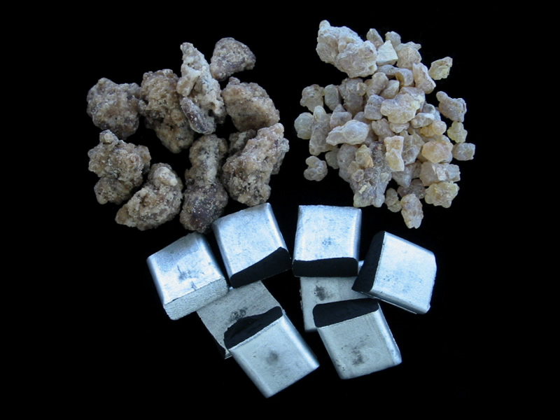 Frankincense, bohur, bokhur, charcoal for incense burners